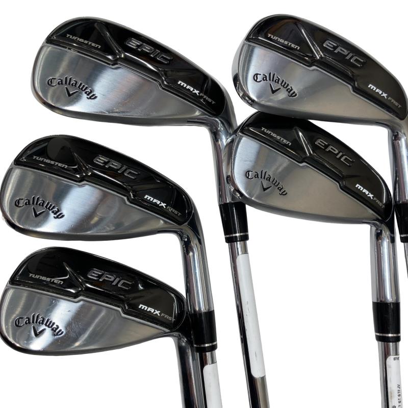 【中古】 キャロウェイ EPIC MAX FAST 5S アイアンセット IR NS PRO ZELOS 7 (フレックスS) メンズ 男性用 右利き 右用 Cランク ゴルフクラブ｜ゴルフパートナー 中古クラブ店