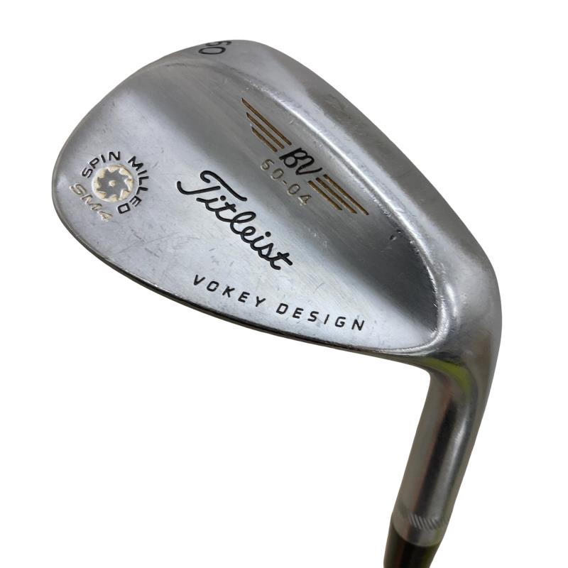 【中古】 タイトリスト VOKEY SPIN MILLED SM4 ツアークロム 60°/04° USA ウェッジ WG Dynamic Gold (フレックスその他) メンズ 男性用 右利き 右用 Cランク ゴルフクラブ