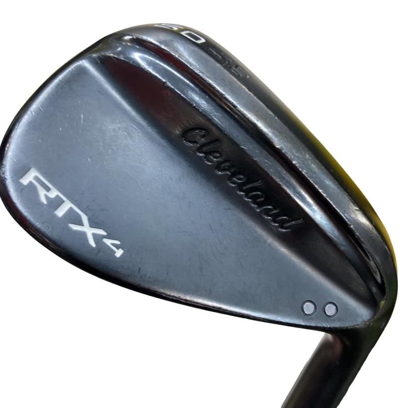 【中古】 クリーブランド Cleveland RTX-4 ブラックサテン 50°/10° MID ウェッジ WG Dynamic Gold (フレックスS) メンズ 男性用 右利き 右用 Cランク ゴルフクラブ