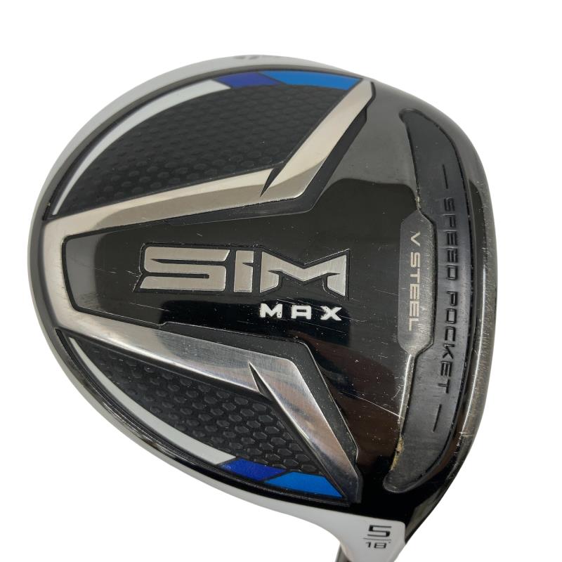 【中古】 テーラーメイド SIM MAX 5W フェアウェイウッド FW TENSEI BLUE TM50(FW) (フレックスS) メンズ 男性用 右利き 右用 Cランク ゴルフクラブ