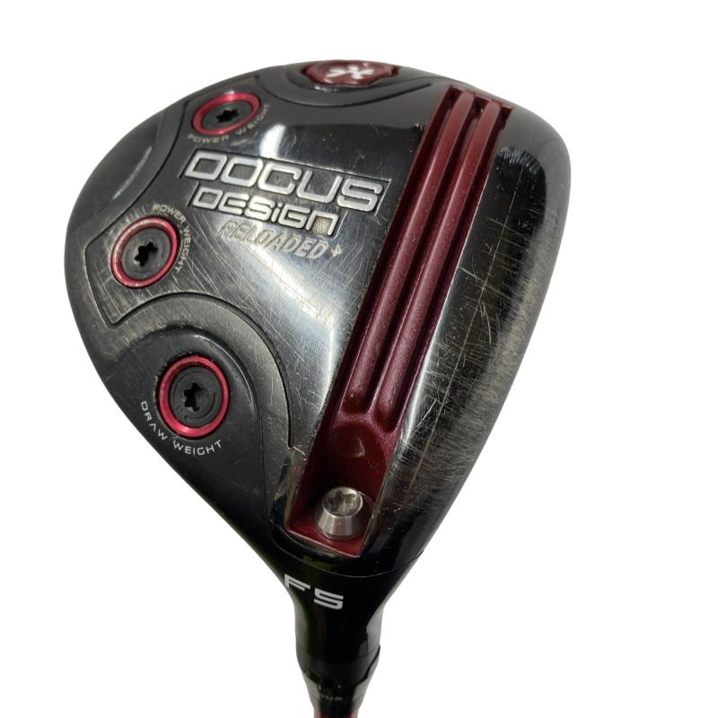 【中古】 DOCUS DOCUS DESIGN RELOADED+(ブラック) 5W フェアウェイウッド FW 純正特注シャフト (フレックスR) メンズ 男性用 右利き 右用 Dランク ゴルフクラブ