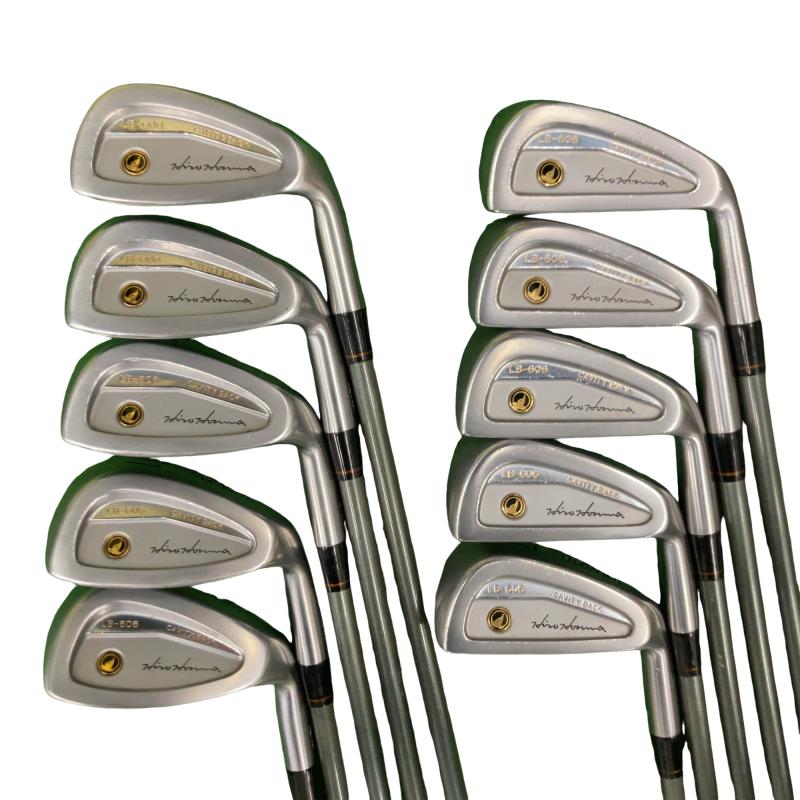 【中古】 本間ゴルフ LB-606 黒七宝 10S アイアンセット IR 1S NEW SUPER LIGHT TITANIUM CARBON (フレックスその他) メンズ 男性用 右利き 右用 Cランク ゴルフクラブ