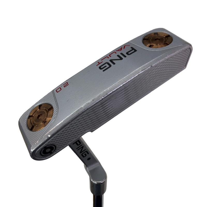 【中古】 ピン VAULT 2.0 DALE ANSER プラチナム(335g) 34in(PP61手持ち部分) パター PT スチール写真 (フレックス余分の物) メンズ 成人男性用 右利き 右用 C位置付ける ゴルフ野球クラブ スポーツ・アウトドア-パター