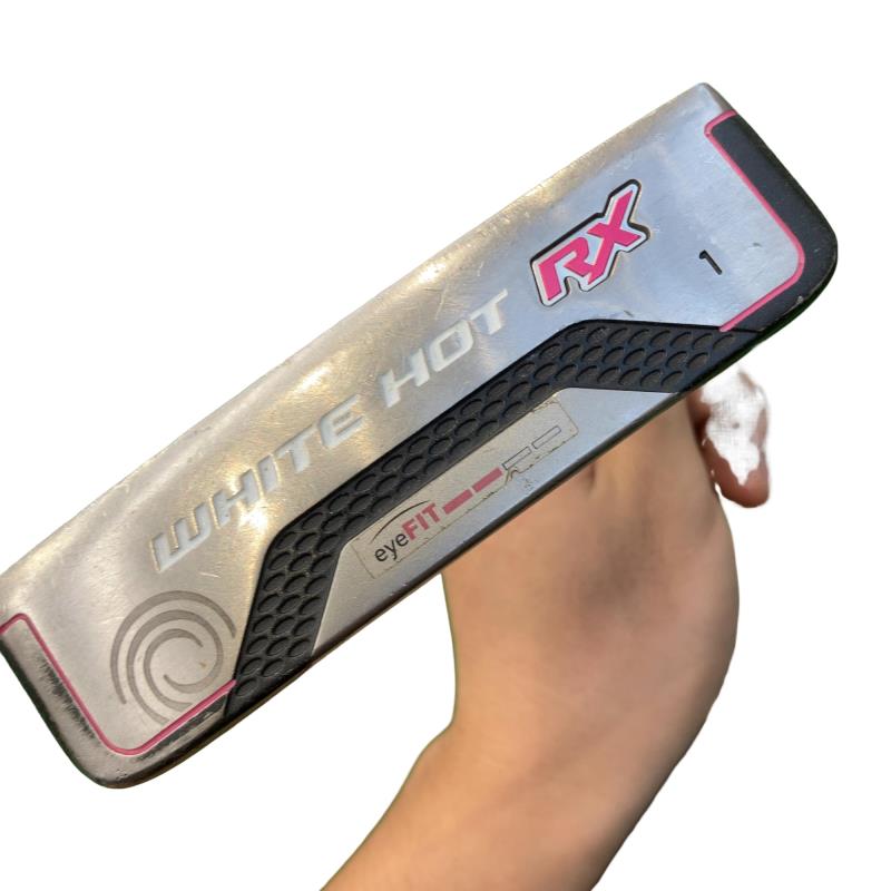 【中古】 オデッセイ WHITE HOT RX #1 32in レディース パター PT スチール写真 (フレックス余分の物) レディース 亭主もち用 右利き 右用 C位置づける ゴルフ野球クラブ