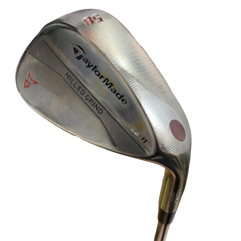【中古】 テーラーメイド Taylor Made MILLED GRIND(ブロンズ) 58°/11° ウェッジ WG Dynamic Gold (フレックスS) メンズ 男性用 右利き 右用 Dランク ゴルフクラブ