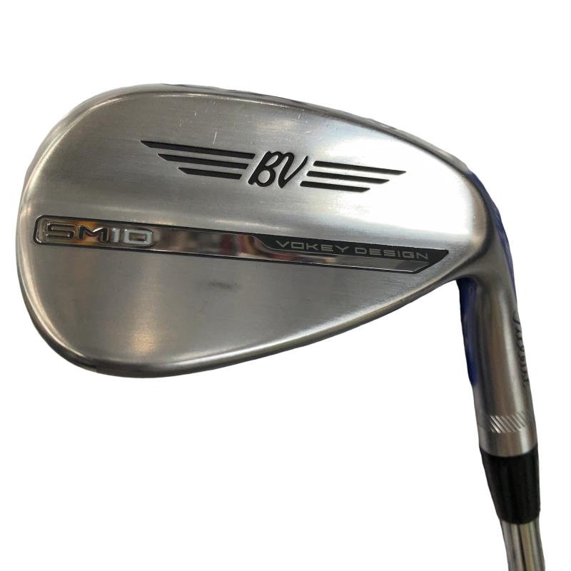 【中古】 タイトリスト VOKEY SPIN MILLED SM10 ツアークロム 50°/08°F ウェッジ WG 純正特注シャフト (フレックスS) メンズ 男性用 右利き 右用 Cランク ゴルフクラブ