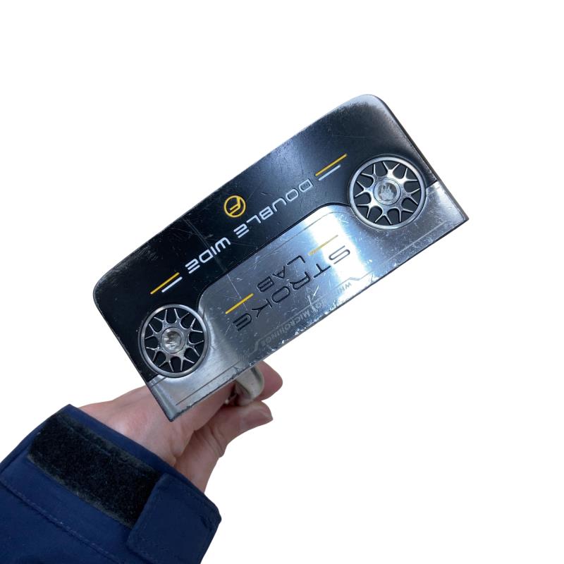 【中古】 オデッセイ STROKE LAB DOUBLE WIDE FLOW 34インチ パター PT STROKE LAB (フレックスその他) メンズ 男性用 右利き 右用 Cランク ゴルフクラブ
