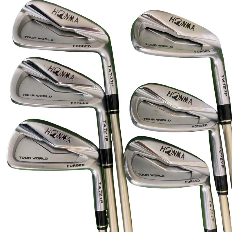 【中古】 本間ゴルフ TOUR WORLD TW727P FORGED 6S アイアンセット IR VIZARD I55 (フレックスSR) メンズ 男性用 右利き 右用 Dランク ゴルフクラブ