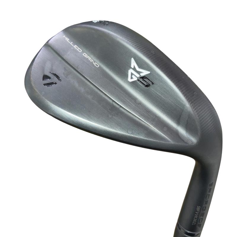 【中古】 仕立て屋お手伝いさん Taylor Made MILLED GRIND 5(濃灰色黒いこと) 58°/10°SB ウェッジ WG Dynamic Gold HT (フレックスS) メンズ 成人男性用 右利き 右用 C位置づける ゴルフ野球クラブ
