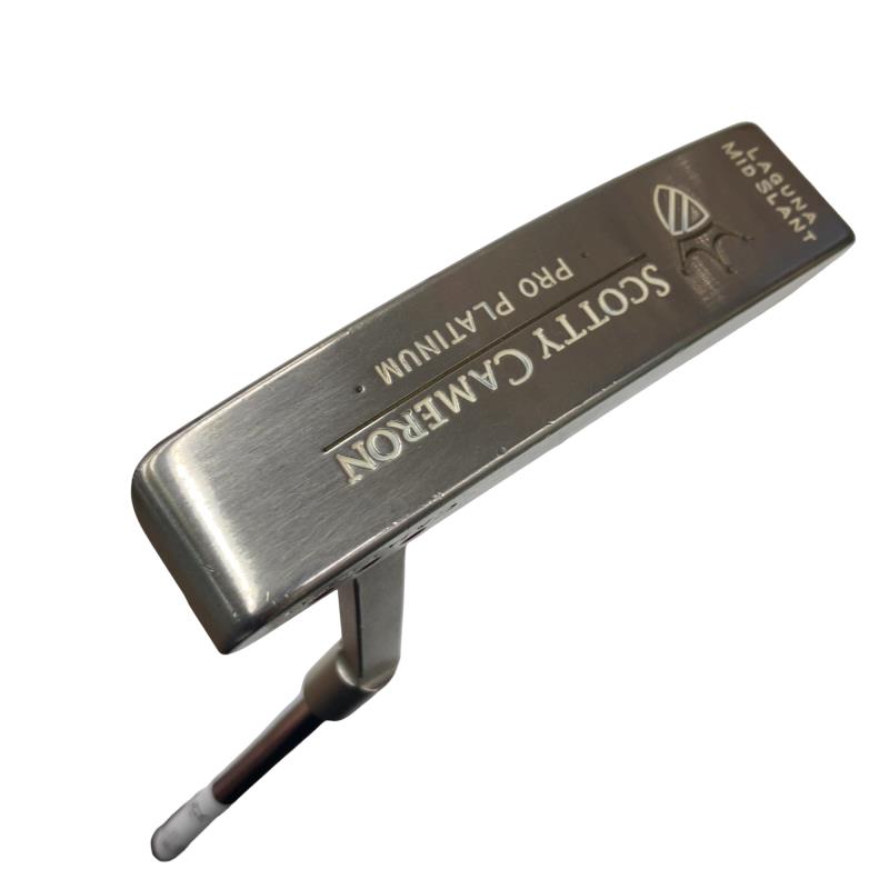 【中古】 タイトリスト SCOTTY CAMERON PRO PLATINUM LAGUNA MS ●●● パター PT Micro Step (フレックス余分の物) メンズ 成人男性用 右利き 右用 C位置づける ゴルフ野球クラブ