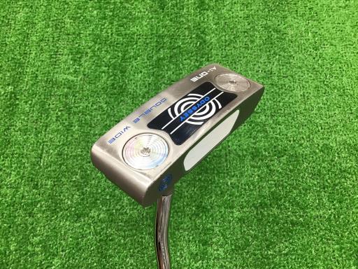 【中古】 オデッセイ Ai-ONE DOUBLE WIDE DB しろがね色 33in パター PT STROKE LAB 90 スチール写真 (フレックス余分の物) メンズ 成人男性用 右利き 右用 C価値づける ゴルフ野球クラブ