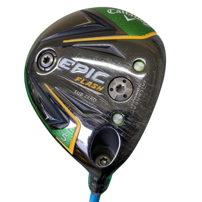 【中古】 キャロウェイ EPIC FLASH SUBZERO 5W フェアウェイウッド FW リシャフト (フレックス余分の物) メンズ 成人男性用 右利き 右用 C位置づける ゴルフ野球クラブ