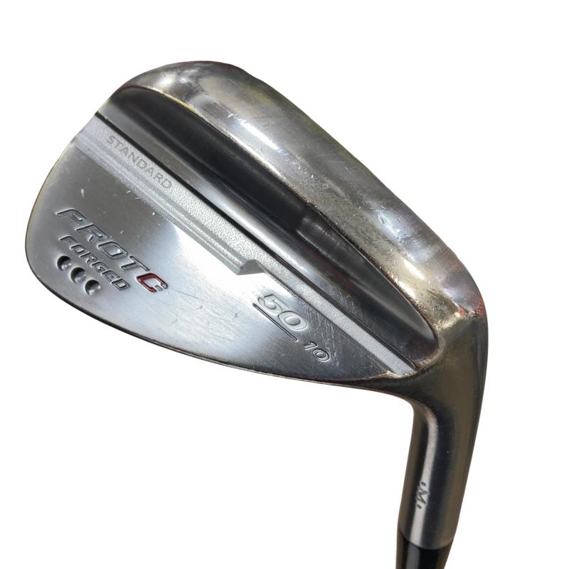 【中古】 PROTO-CONCEPT PROTO-CONCEPT FORGED WEDGE(メッキ) 50°/10° ウェッジ WG 純正特注シャフト (フレックスその他) メンズ 男性用 右利き 右用 Cランク ゴルフクラブ