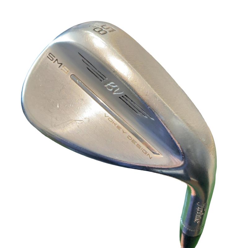 【中古】 タイトリスト VOKEY SPIN MILLED SM9 ツアークロム 58°/10°S ウェッジ WG Dynamic Gold (フレックスS) メンズ 男性用 右利き 右用 Dランク ゴルフクラブ