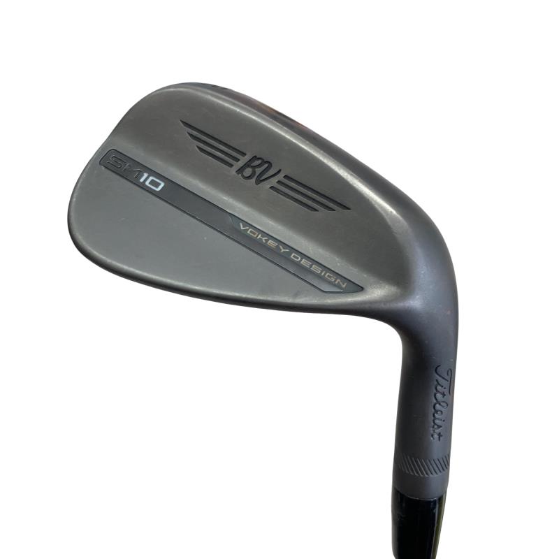 【中古】 タイトリスト VOKEY SPIN MILLED SM10 ジェットブラック 48°/10°F ウェッジ WG リシャフト (フレックスその他) メンズ 男性用 右利き 右用 Cランク ゴルフクラブ