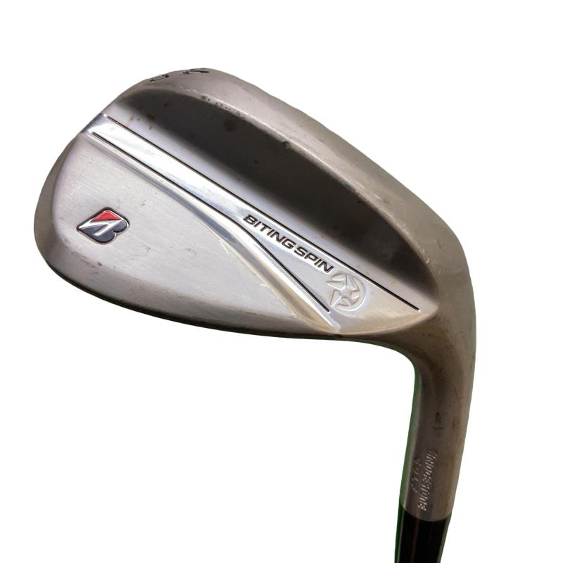 【中古】 ブリヂストン BRIDGESTONE BITING SPIN ノーメッキ 54°/10°M ウェッジ WG 純正特注シャフト (フレックスS) メンズ 男性用 右利き 右用 Cランク ゴルフクラブ