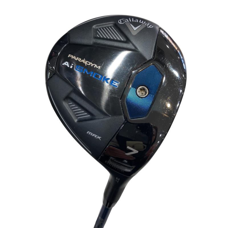 【中古】 キャロウェイ PARADYM Ai SMOKE MAX 7W フェアウェイウッド FW 純正特注シャフト (フレックスX) メンズ 男性用 右利き 右用 Cランク ゴルフクラブ