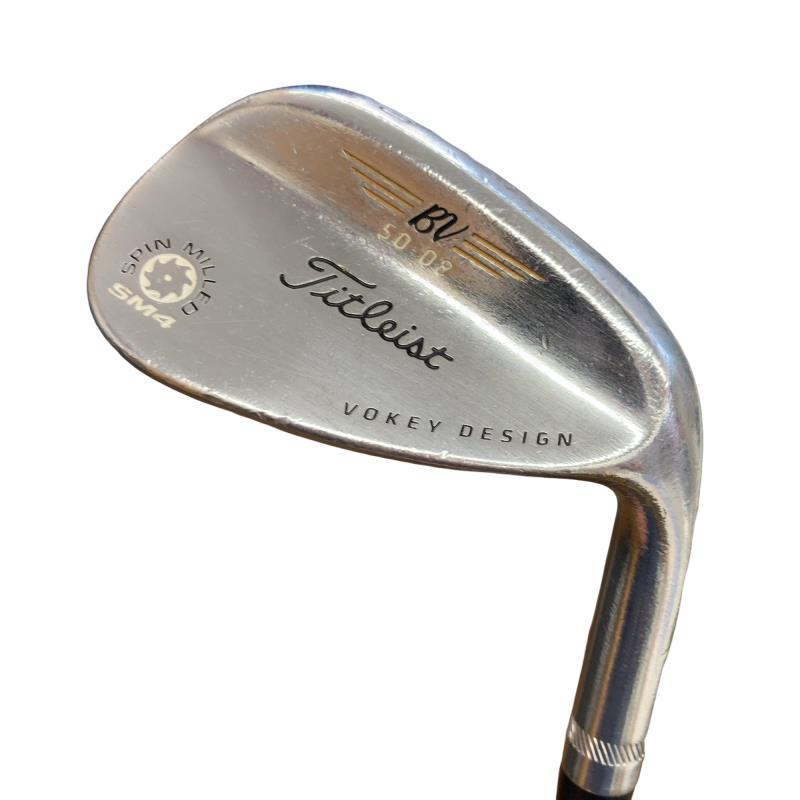 【中古】 タイトリスト VOKEY SPIN MILLED SM4 ツアークロム 50°/08° ウェッジ WG NS PRO 950GH (フレックスS) メンズ 男性用 右利き 右用 Cランク ゴルフクラブ