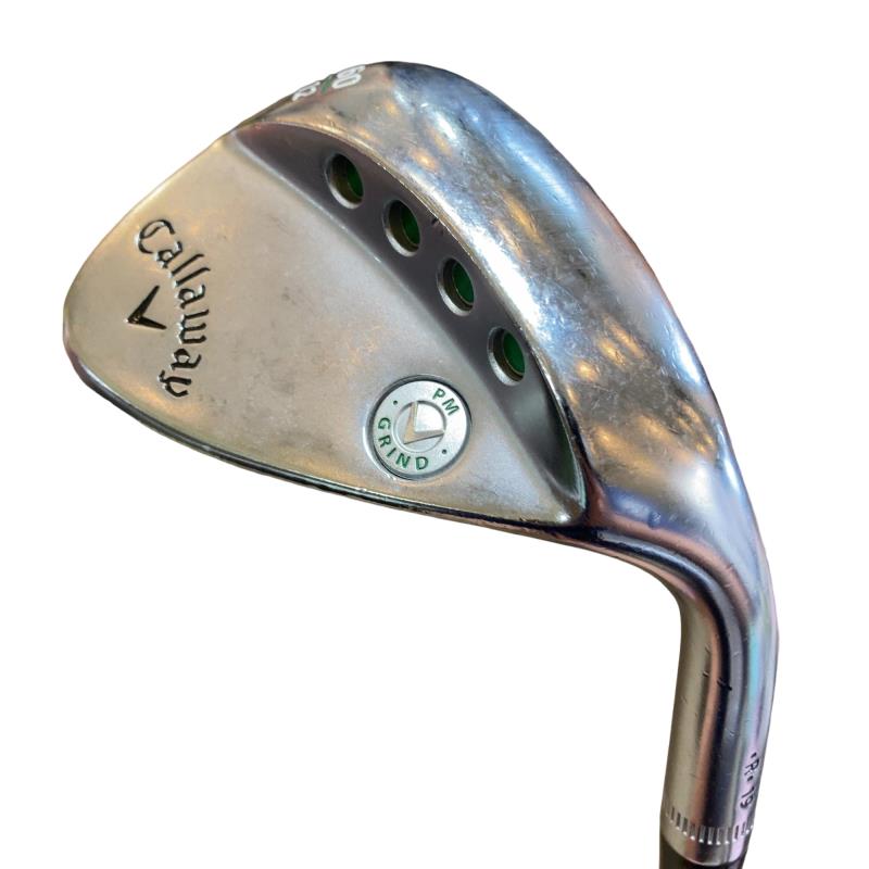 【中古】 キャロウェイ PM GRIND Crメッキ 60°/12° ウェッジ WG KBS Hi-REV 2.0 (フレックス余分の物) メンズ 成人男性用 右利き 右用 C位置づける ゴルフ野球クラブ