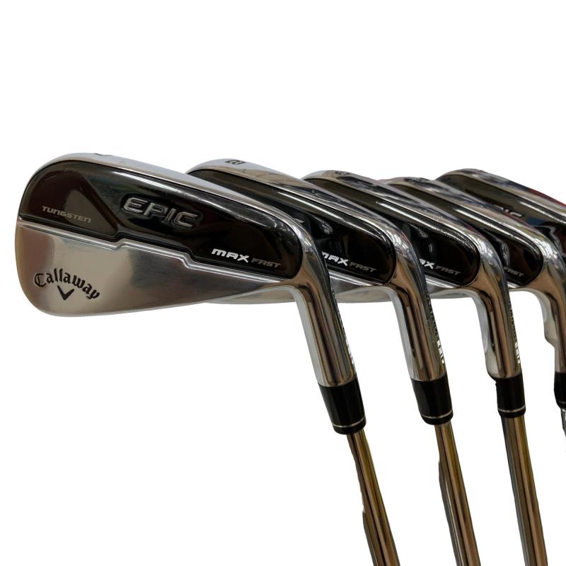 【中古】 キャロウェイ EPIC MAX FAST 5S アイアン仕掛ける IR NS PRO ZELOS 7 (フレックスS) メンズ 成人男性用 右利き 右用 C価値づける ゴルフ野球クラブ
