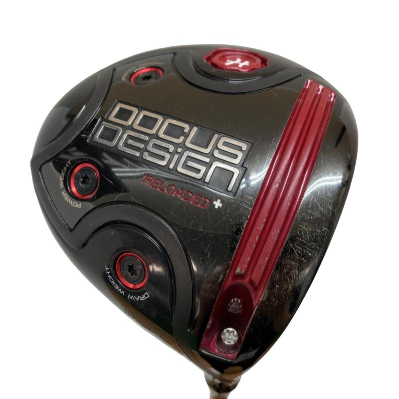 【中古】 DOCUS DOCUS DESIGN RELOADED+(黒いこと) 1W １番ウッド DR 純然たる特注矢がら (フレックスR) メンズ 成人男性用 右利き 右用 C位置づける ゴルフ野球クラブ