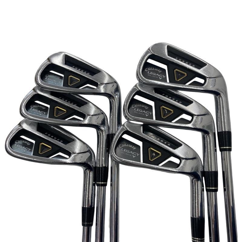 【中古】 キャロウェイ LEGACY BLACK(2013) 6S アイアンセット IR GS 95 (フレックスS) メンズ 男性用 右利き 右用 Cランク ゴルフクラブ