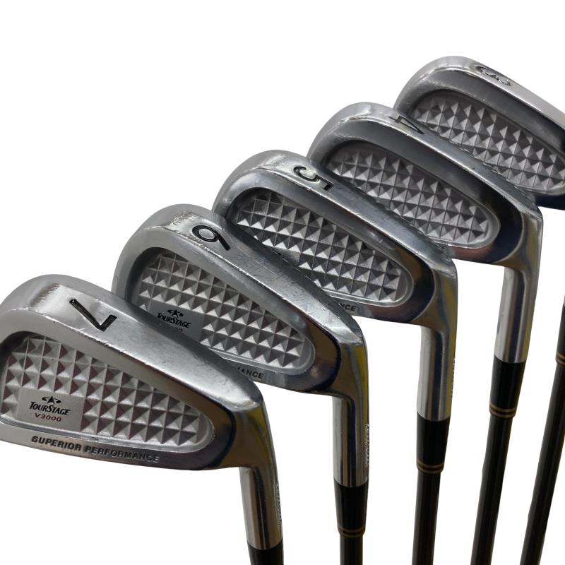 【中古】 ブリヂストン TOURSTAGE V3000 10S アイアンセット IR FIBER CRAFT FCI-09 (フレックスS) メンズ 男性用 右利き 右用 Dランク ゴルフクラブ