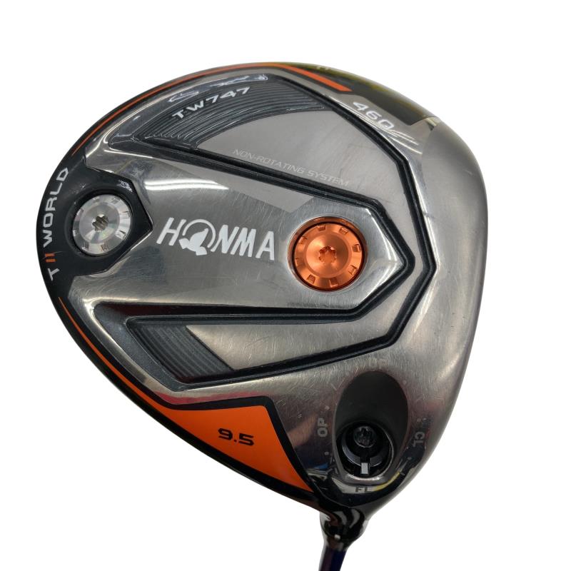 【中古】 本間ゴルフ TOUR WORLD TW747 460  9.5° １番ウッド DR VIZARD FP-6 (フレックスS) メンズ 成人男性用 右利き 右用 C価値づける ゴルフ野球クラブ