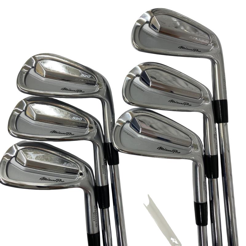 【中古】 ミズノ Mizuno Pro 520 6S アイアンセット IR 純正特注シャフト (フレックスX) メンズ 男性用 右利き 右用 Cランク ゴルフクラブ