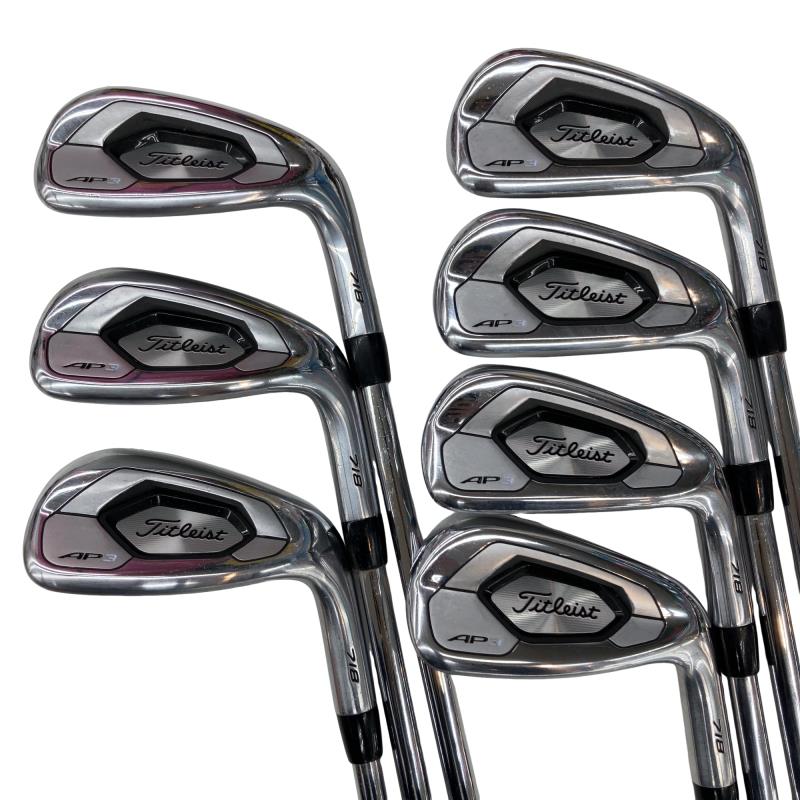 【中古】 タイトリスト Titleist AP3 718 7S アイアン仕掛ける IR NS PRO MODUS3 TOUR105 (フレックスS) メンズ 成人男性用 右利き 右用 C価値づける ゴルフ野球クラブ