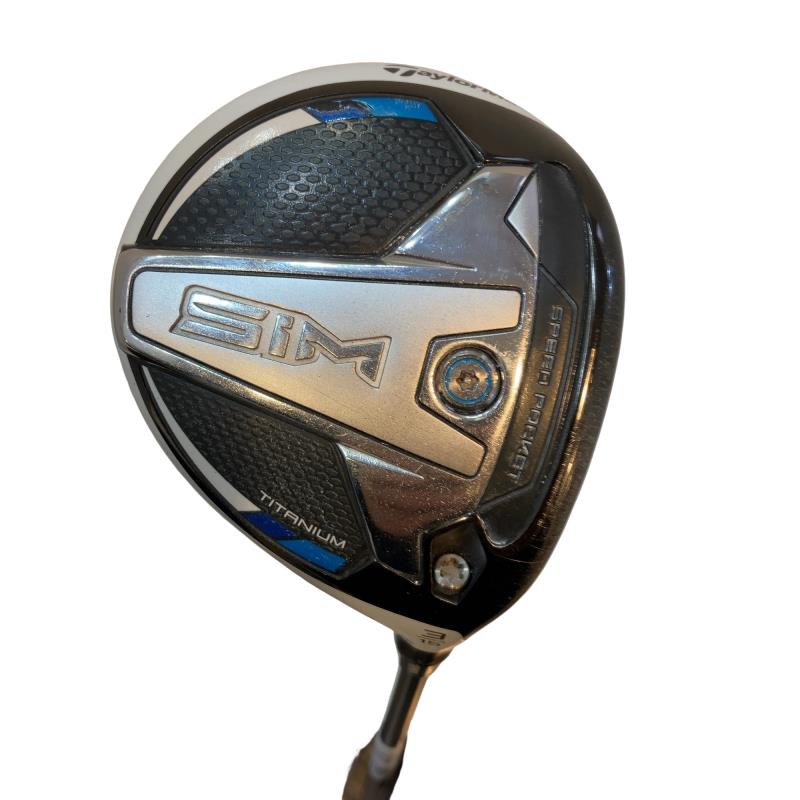 【中古】 テーラーメイド SIM 3W フェアウェイウッド FW TENSEI SILVER TM50(FW) (フレックスS) メンズ 男性用 右利き 右用 Cランク ゴルフクラブ