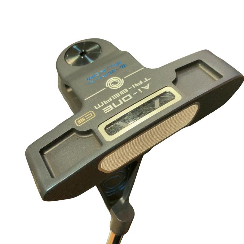 【中古】 オデッセイ Ai-ONE TRI-BEAM 2-BALL BLADE CS 34in パター PT STROKE LAB 90 スチール写真 (フレックス余分の物) メンズ 成人男性用 右利き 右用 A序列付ける ゴルフ野球クラブ