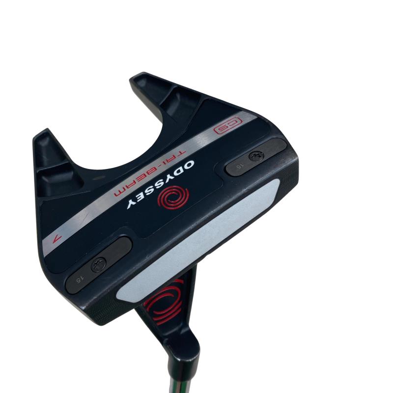【中古】 オデッセイ TRI-BEAM RED #7 34in パター PT STROKE LAB(2023) (フレックス余分の物) メンズ 成人男性用 右利き 右用 C序列付ける ゴルフ野球クラブ