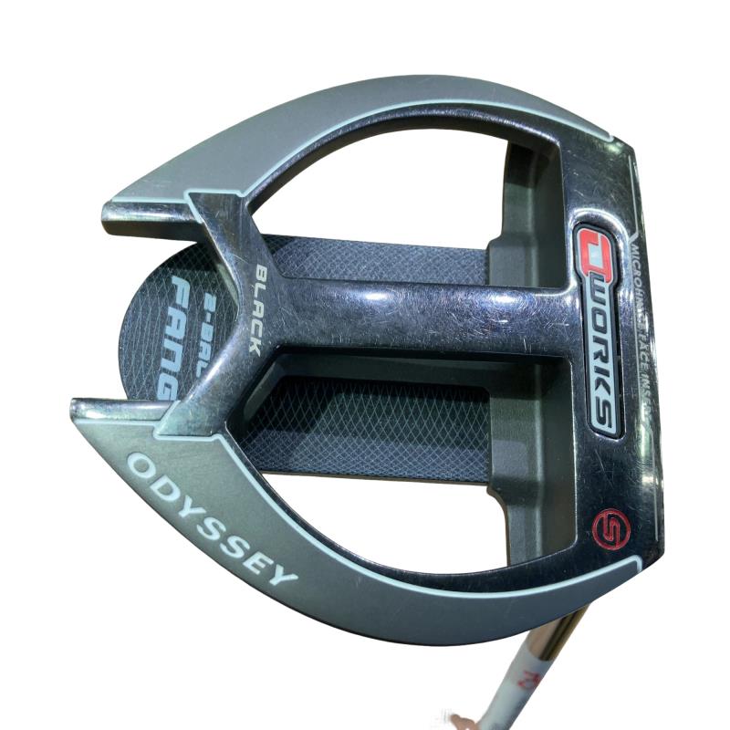 【中古】 オデッセイ O WORKS BLACK 2・BALL FANG 35in パター PT スチール写真 (フレックス余分の物) メンズ 成人男性用 右利き 右用 C序列付ける ゴルフ野球クラブ