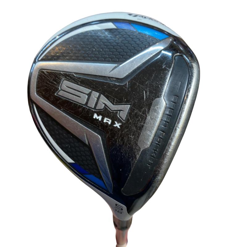 【中古】 テーラーメイド SIM MAX 5W フェアウェイウッド FW TENSEI BLUE TM50(FW) (フレックスS) メンズ 男性用 右利き 右用 Cランク ゴルフクラブ