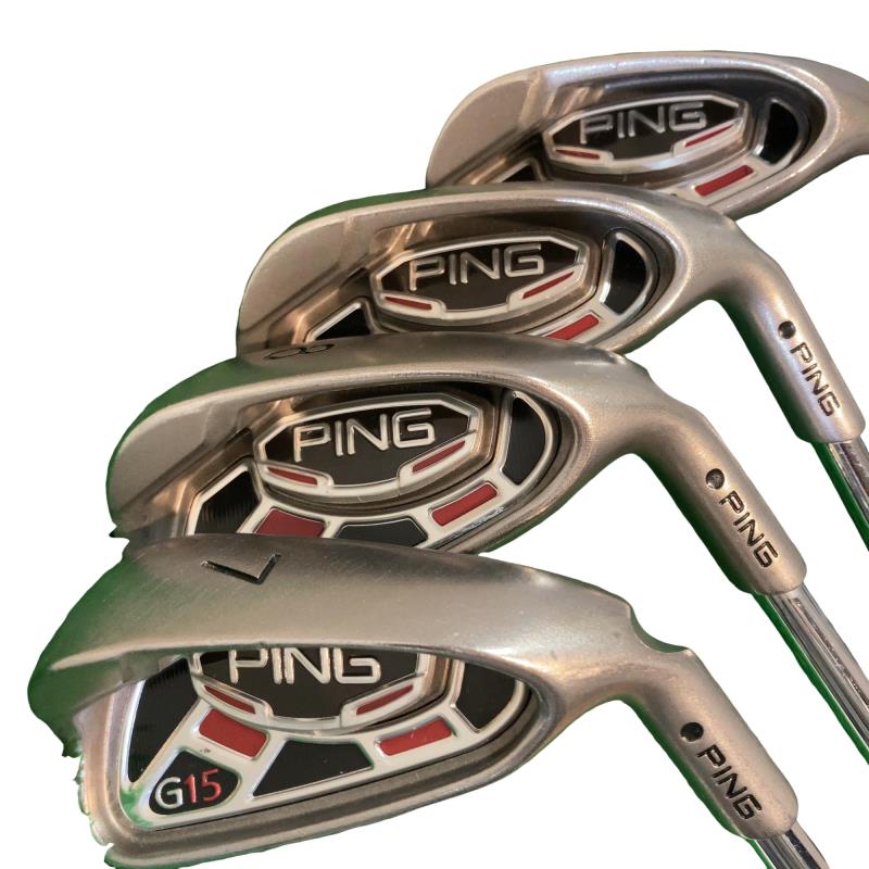 【中古】 ピン G15 6S アイアンセット IR PING AWT (フレックスR) メンズ 男性用 右利き 右用 Cランク ゴルフクラブ