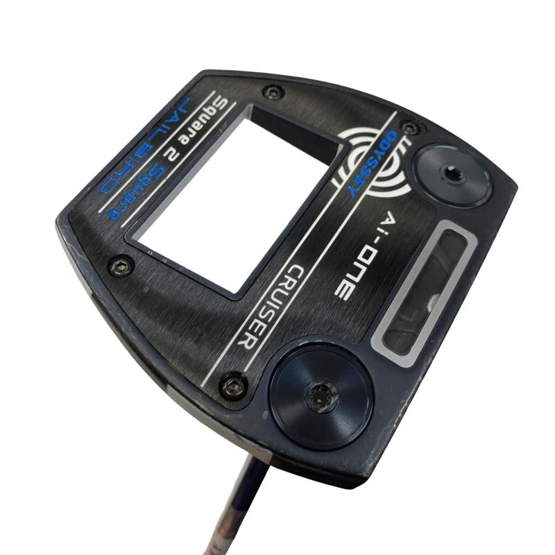 【中古】 オデッセイ Ai-ONE SQUARE 2 SQUARE JAILBIRD CRUISER 38in パター PT STROKE LAB 140 スチール写真 (フレックス余分の物) メンズ 成人男性用 右利き 右用 C位置づける ゴルフ野球クラブ