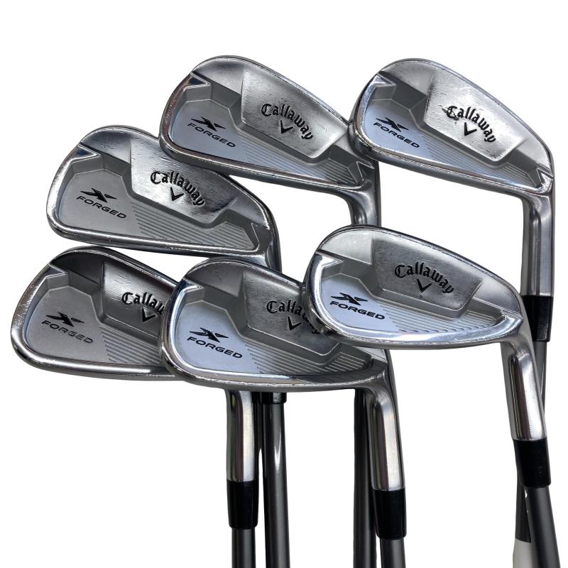 【中古】 キャロウェイ X FORGED STAR(2021) 6S アイアンセット IR Fujikura MC 80 for CW (フレックスS) メンズ 男性用 右利き 右用 Cランク ゴルフクラブ