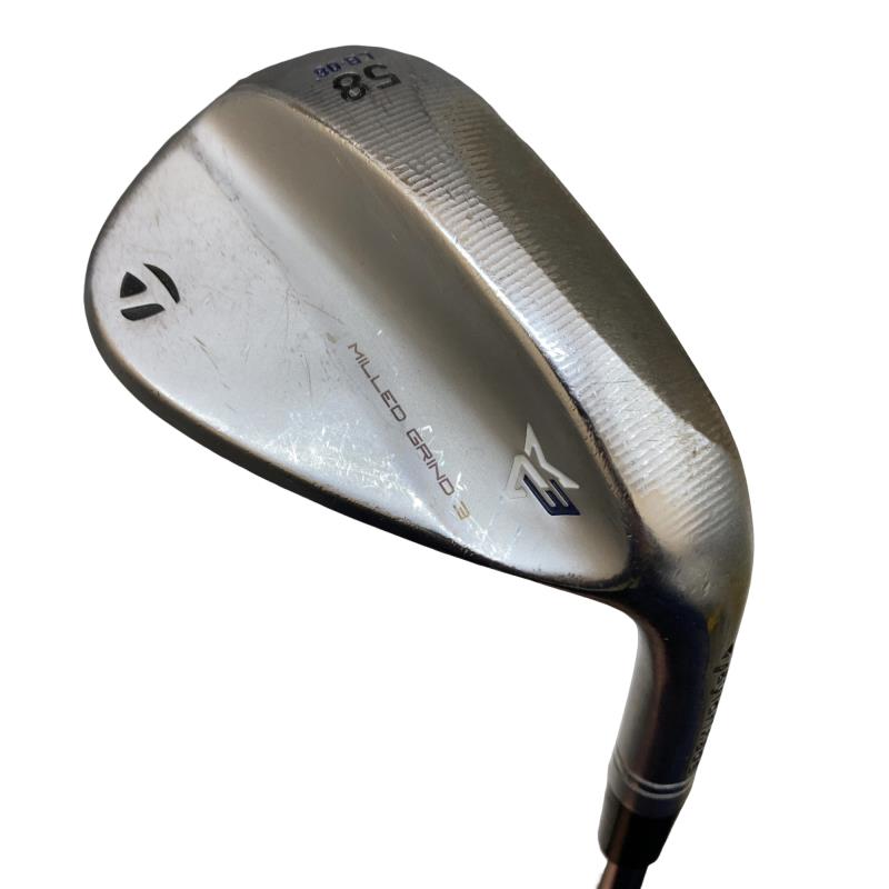 【中古】 仕立て屋お手伝いさん Taylor Made MILLED GRIND 3 58°/08° ウェッジ WG NS PRO MODUS3 TOUR105 (フレックスS) メンズ 成人男性用 右利き 右用 C価値づける ゴルフ野球クラブ