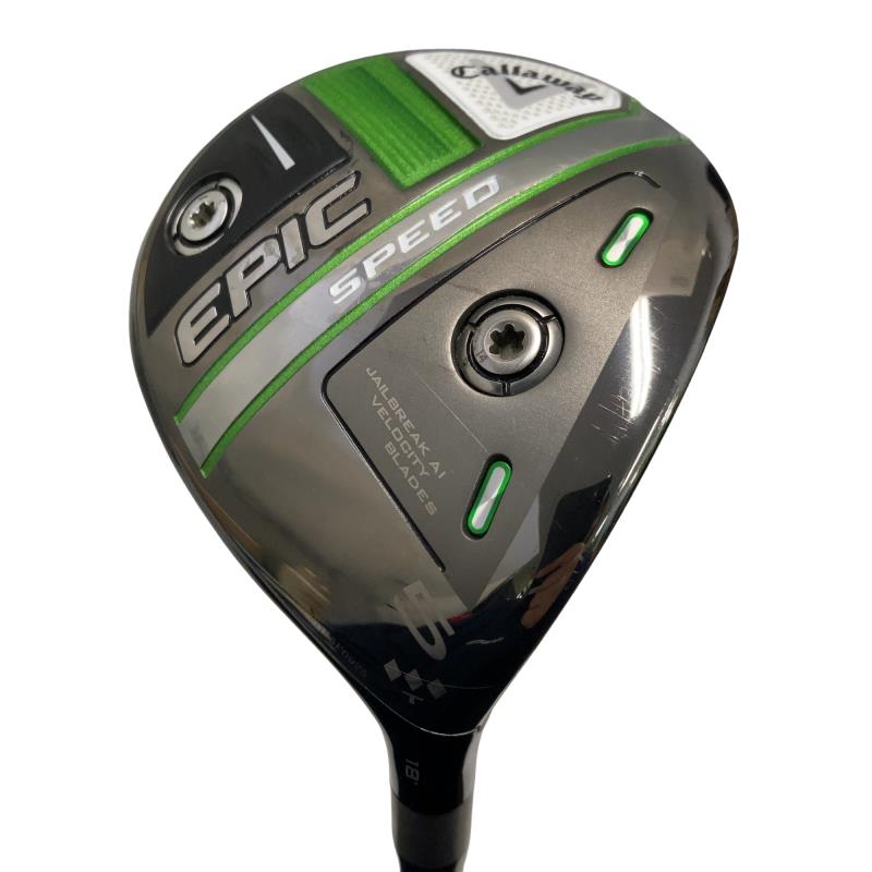 【中古】 キャロウェイ EPIC SPEED◆◆◆ T 5W フェアウェイウッド FW 純正特注シャフト (フレックスX) メンズ 男性用 右利き 右用 Cランク ゴルフクラブ