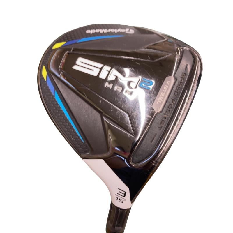 【中古】 テーラーメイド SIM2 MAX 3W フェアウェイウッド FW リシャフト (フレックスその他) メンズ 男性用 右利き 右用 Cランク ゴルフクラブ