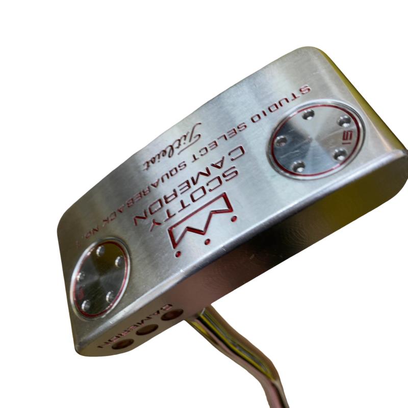 【中古】 タイトリスト SCOTTY CAMERON STUDIO SELECT SQUAREBACK 34インチ(15g) パター PT スチール (フレックスその他) メンズ 男性用 右利き 右用 Cランク ゴルフクラブ