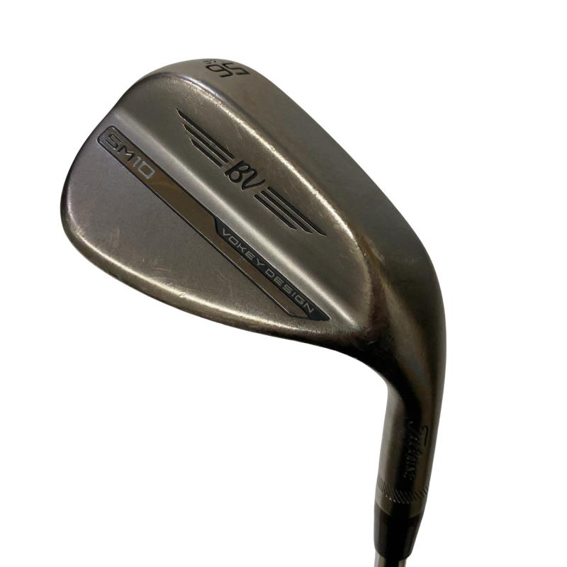 【中古】 タイトリスト VOKEY SPIN MILLED SM10 ニッケル 56°/14°F ウェッジ WG Dynamic Gold (フレックスS) メンズ 男性用 右利き 右用 Cランク ゴルフクラブ