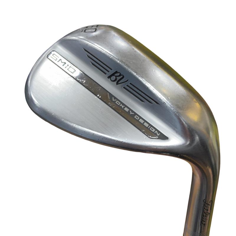 【中古】 タイトリスト VOKEY SPIN MILLED SM10 ツアークロム 60°/04°T ウェッジ WG 純正特注シャフト (フレックスS) メンズ 男性用 右利き 右用 Cランク ゴルフクラブ