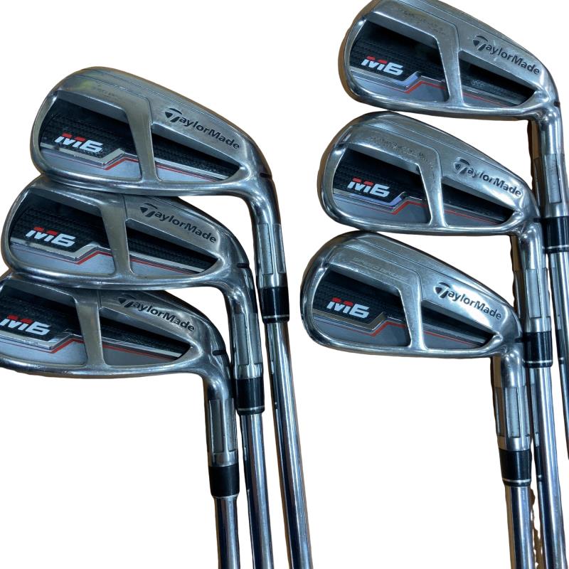 【中古】 テーラーメイド M6 6S アイアンセット IR RE-AX 85 STEEL (フレックスS) メンズ 男性用 右利き 右用 Cランク ゴルフクラブ