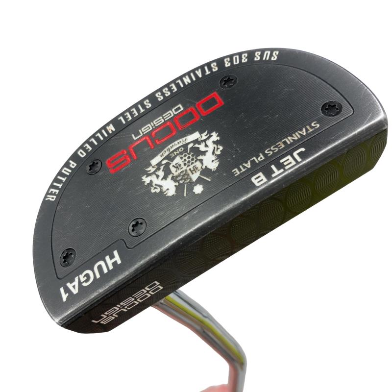 【中古】 DOCUS DOCUS DESIGN JET B HUGA1 33インチ(ベントネック/ステンレスプレート) パター PT スチール (フレックスその他) メンズ 男性用 右利き 右用 Cランク ゴルフクラブ