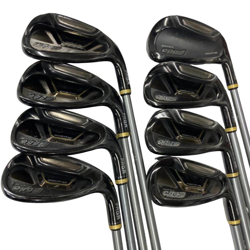 【中古】 プロギア SUPER egg 9S アイアンセット IR eggオリジナルカーボン (フレックスR) メンズ 男性用 右利き 右用 Cランク ゴルフクラブ