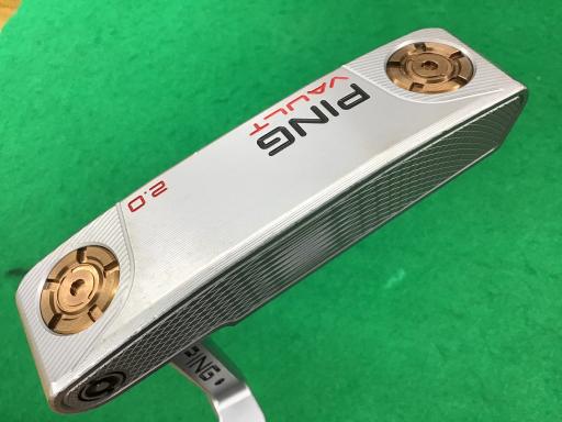 【中古】 ピン VAULT 2.0 DALE ANSER プラチナム(335g) 33in(PP58手持ち部分) パター PT スチール写真 (フレックス余分の物) メンズ 成人男性用 右利き 右用 C序列付ける ゴルフ野球クラブ