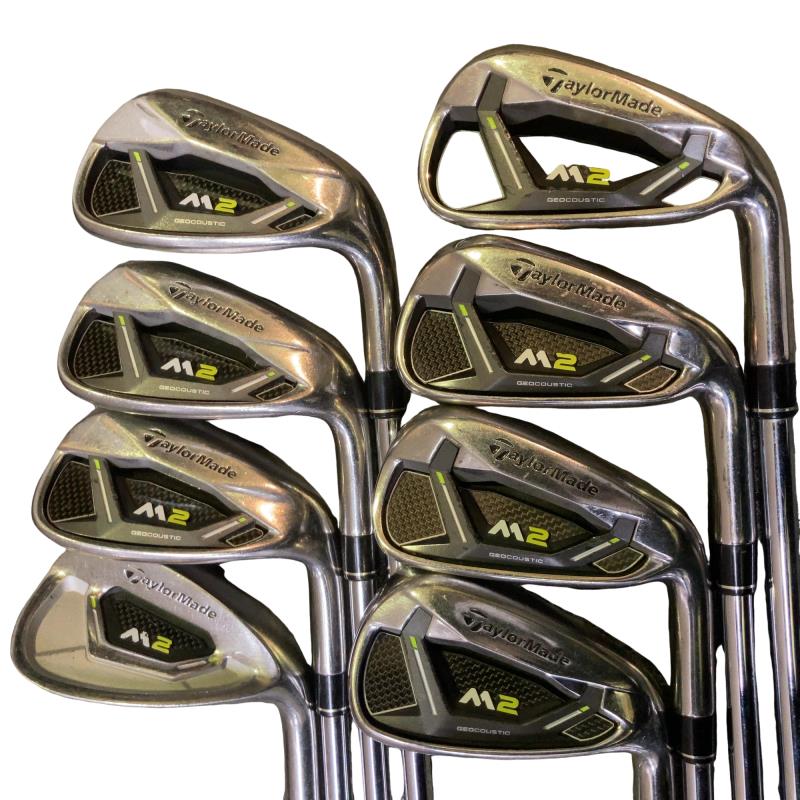 【中古】 テーラーメイド M2(2017)  8S USA アイアンセット IR RE-AX 88 HL STEEL (フレックスS) メンズ 男性用 右利き 右用 Cランク ゴルフクラブ