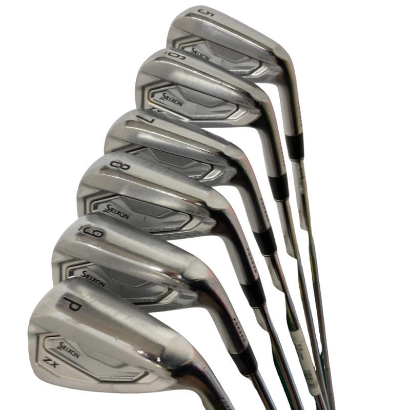 【中古】 ダンロップ SRIXON ZX5 Mk II 6S アイアンセット IR 純正特注シャフト (フレックスS) メンズ 男性用 右利き 右用 Cランク ゴルフクラブ｜ゴルフパートナー 中古クラブ店